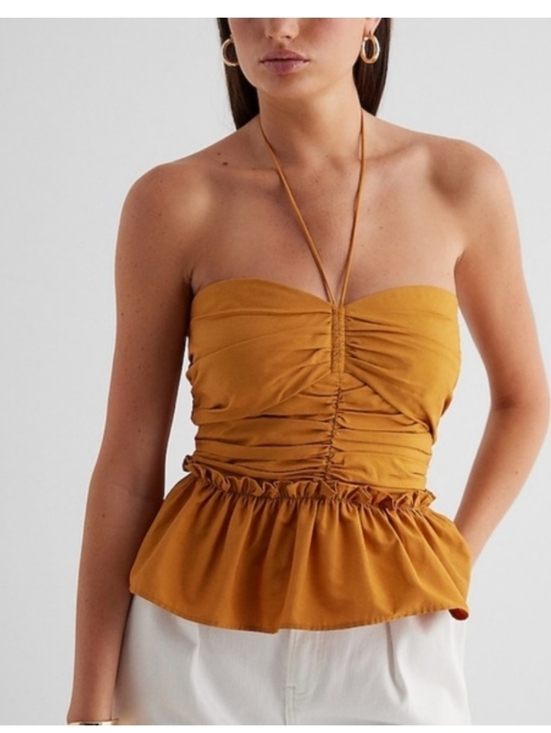 Express Halter Top Ruffle Top - Picture 1 of 7